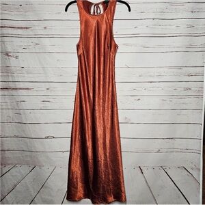 House of Harlow 1960 Copper Crinkle Dress